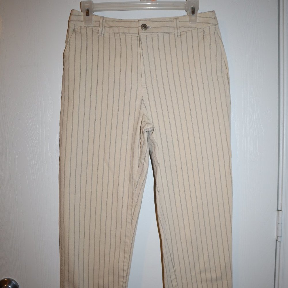 Kate Hill Casual Pinstriped Pants